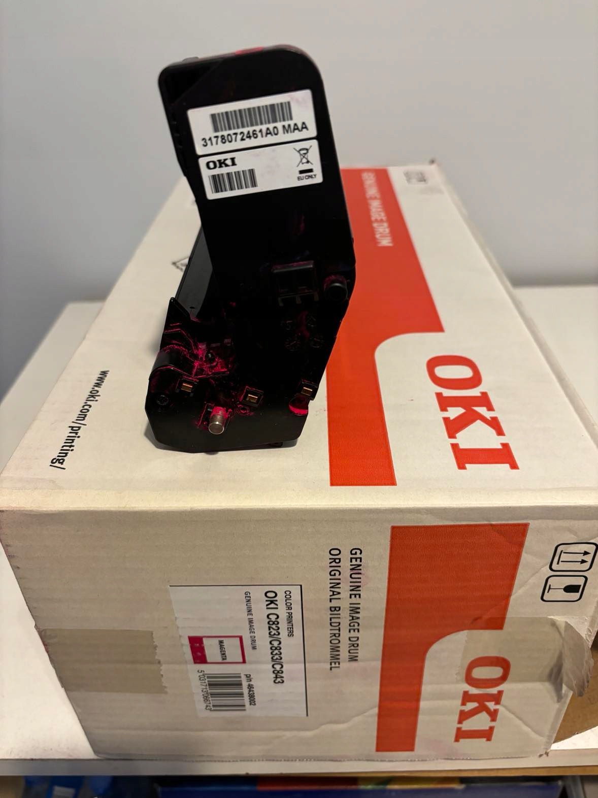 Bęben OKI 46438002 MAGENTA IMAGE DRUM ORYGINAŁ UŻYWANY