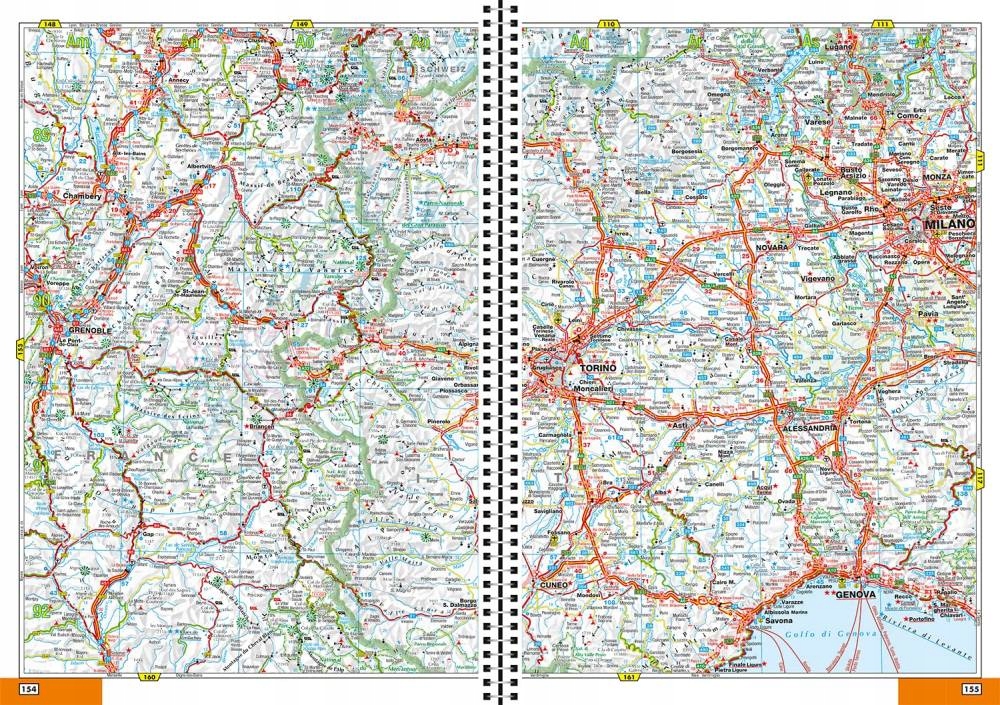 EUROPA 2023 ATLAS SAMOCHODOWY DROGOWY NA SPIRALI FALK Autor Praca zbiorowa