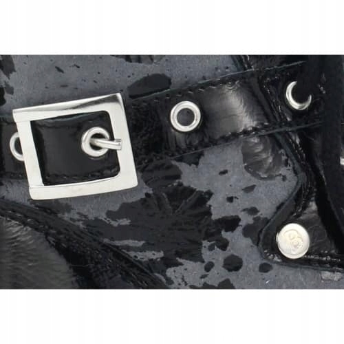 Trzewiki ocieplane BARTEK dla dziewcząt czarno-szare r.33 Bohater brak