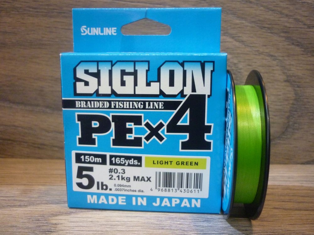 Plecionka Sunline Siglon Pe X4 Light Green #0.6 4,5kg (10lb) 150m