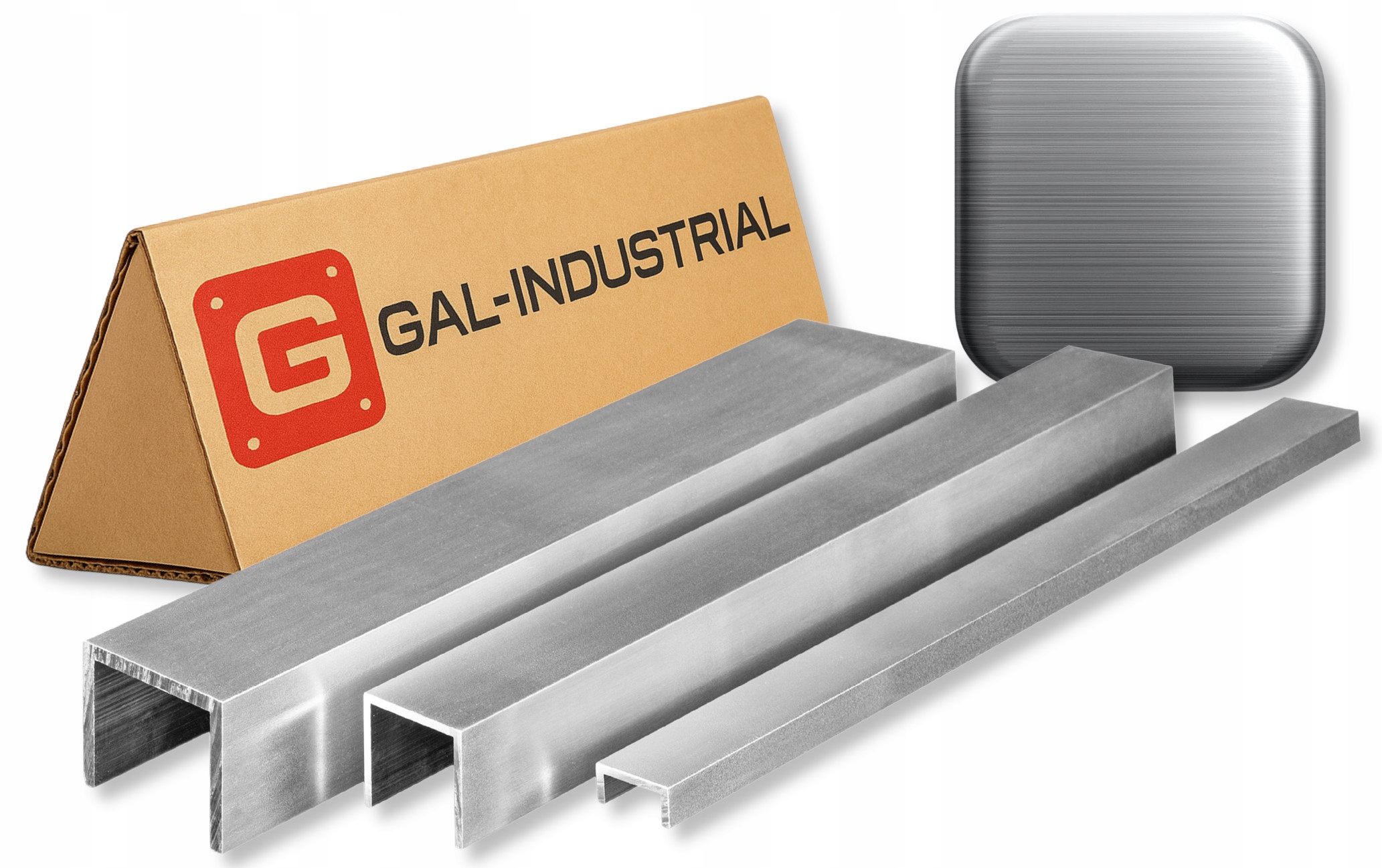 U profil Hliníkový Kartáčovaný 40x40x40x3 mm 280 cm Profil U Na Míru