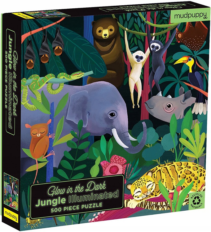 

Dżungla puzzle świecące w ciemności 500el Mudpuppy