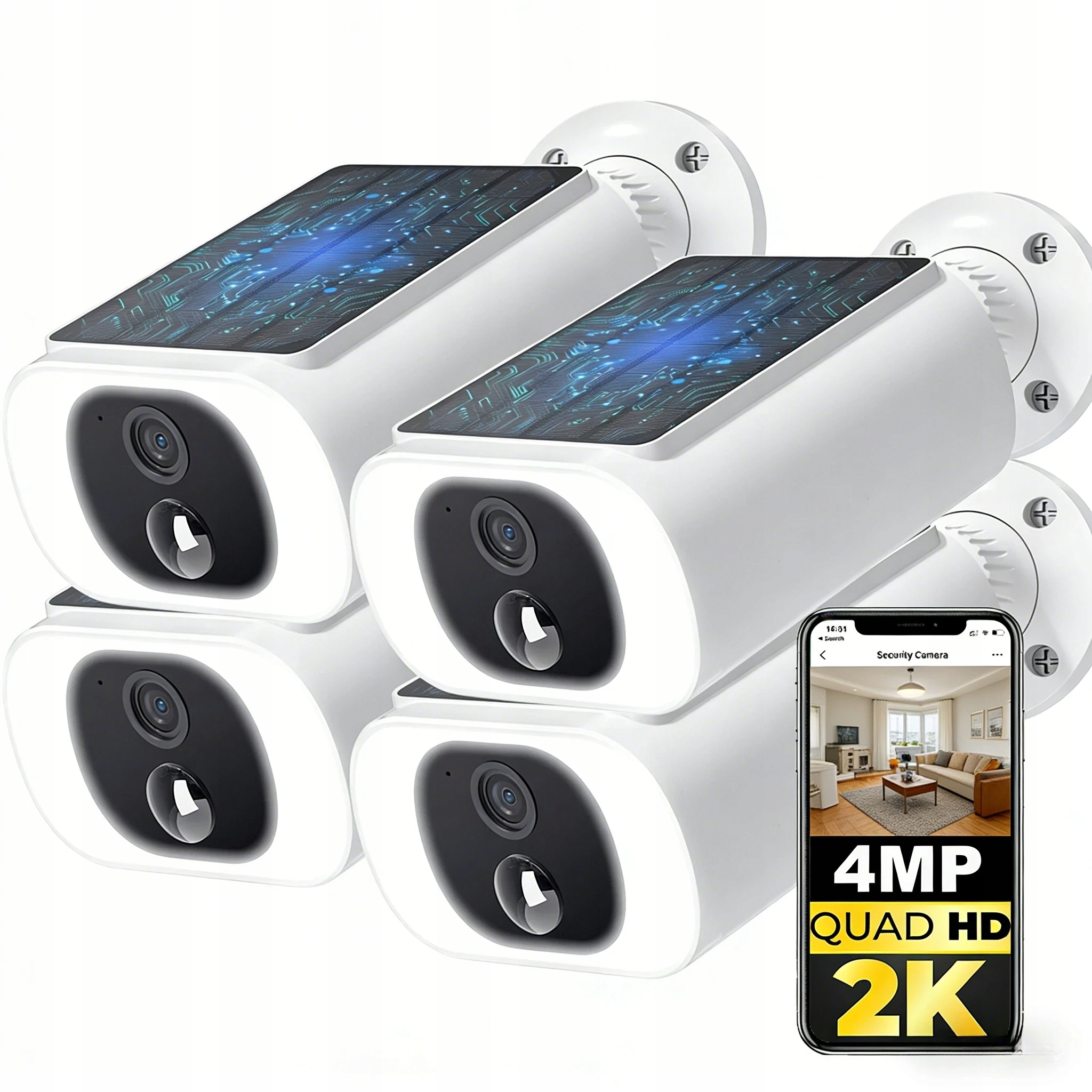 Venkovní solární bezpečnostní kamery Domácí bezpečnostní WiFi kamera