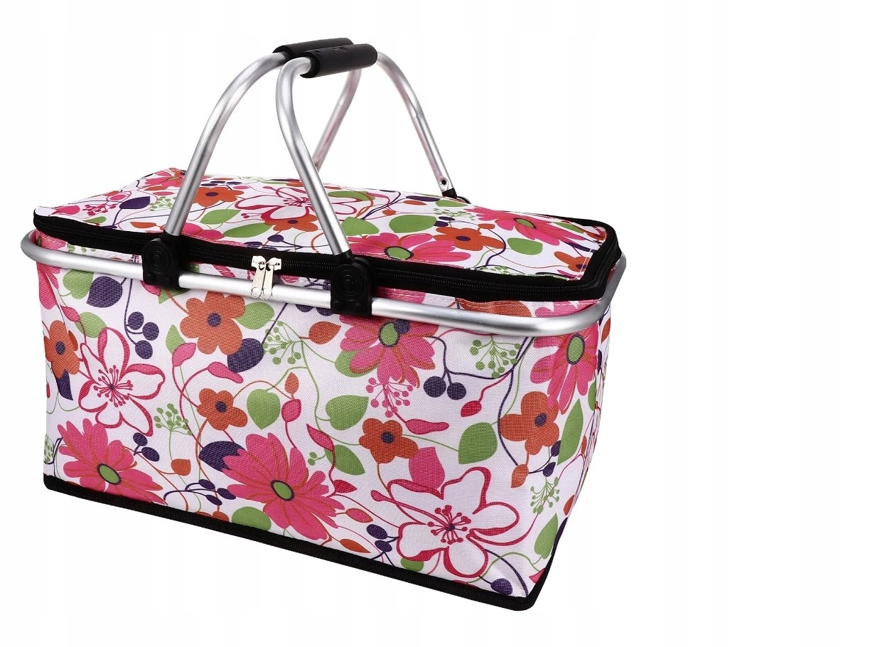 KOSZ TERMICZNY SKŁADANY TURYSTYCZNY NA ZAKUPY PLAŻĘ 30L + 3WKŁADY Pojemność 30 l