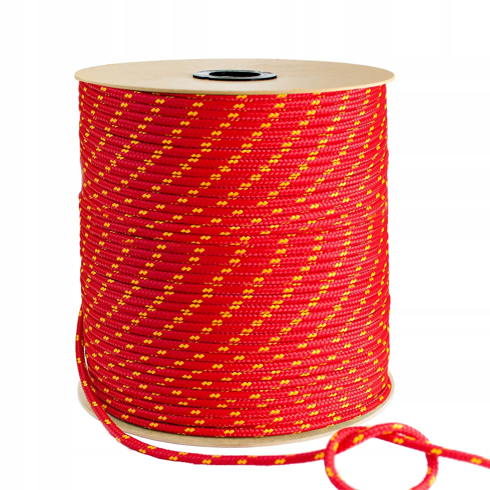 Lano polypropylenové pletené plachetní lano Červené 18 mm 50 m