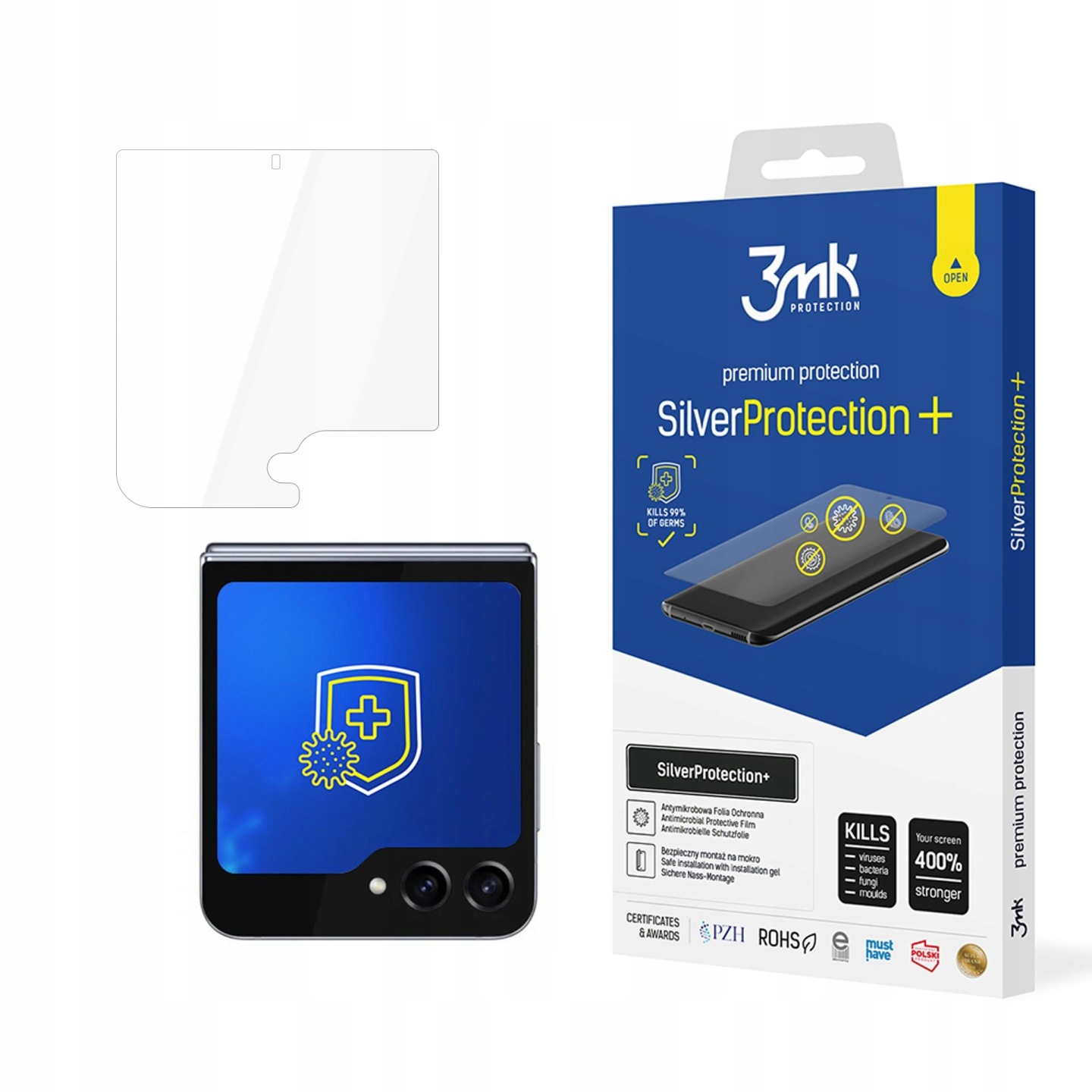Folia ochronna do Samsung Galaxy Z Flip 6 7 Fe, 3mk SilverProtection+