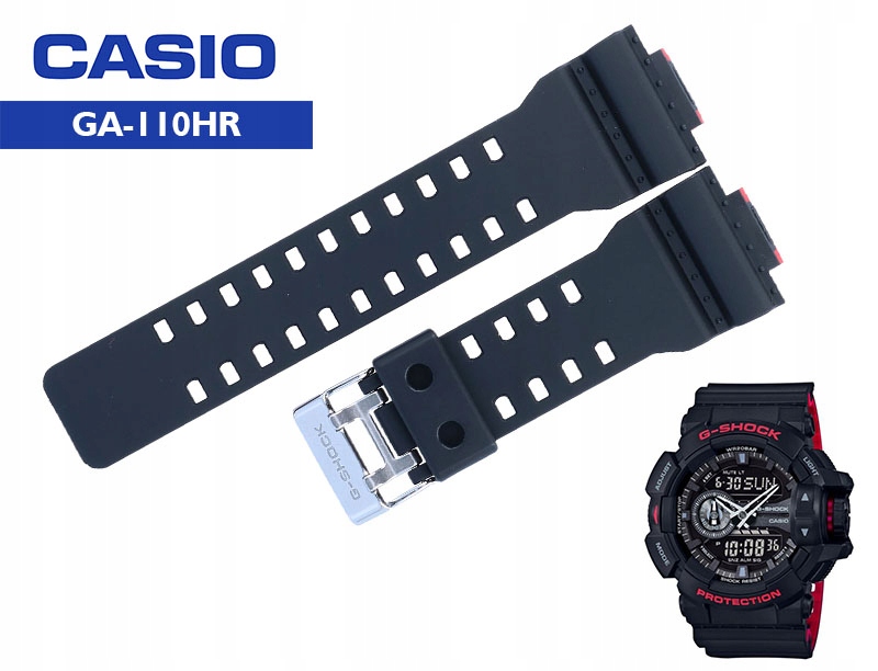 Pásek Casio GA-400HR-1A Černý Mat 16 MM
