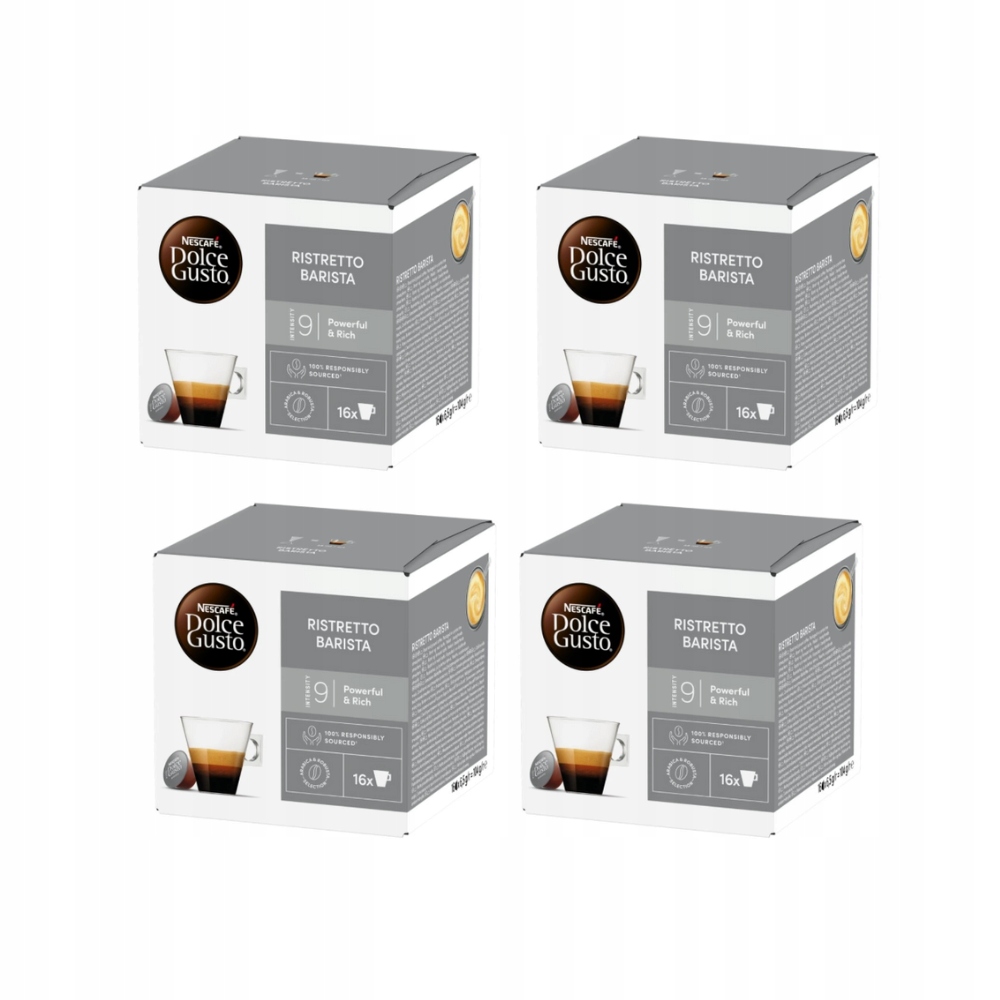 Levně Kapsle Dolce Gusto Nescafé Espresso Ristretto Barista Sada 4 x 16 ks