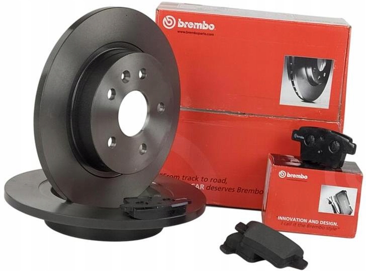 BREMBO TARCZE+KLOCKI ЗАД МІНІ R57 R58 259MM 