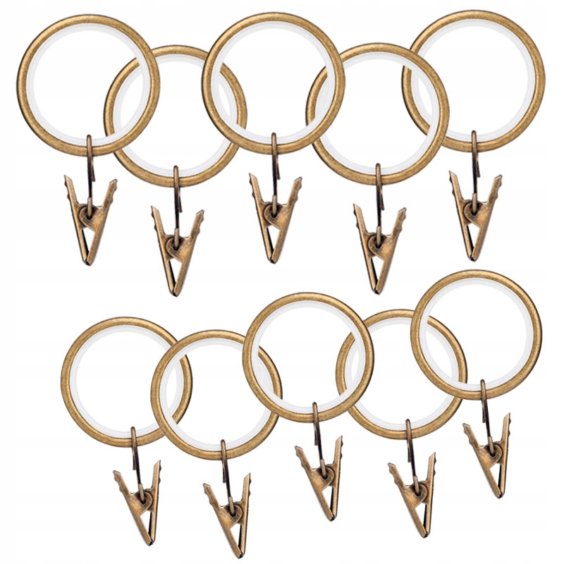 

20 Sztuk ciche żabki antyk do karniszy 25+19 mm