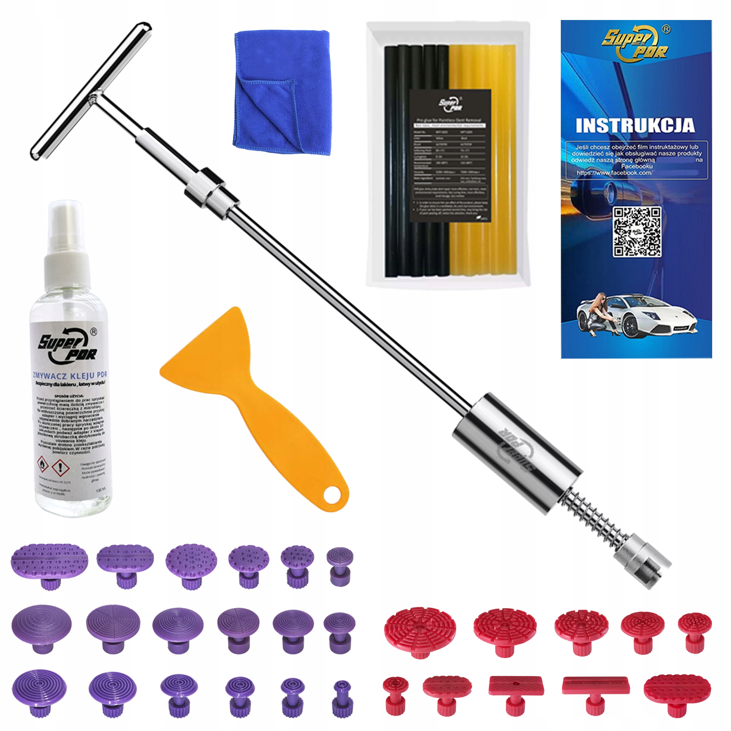 Setrvačné kladivo pdr Sada pro odstraňování promáčklin Vytahování promáčklin