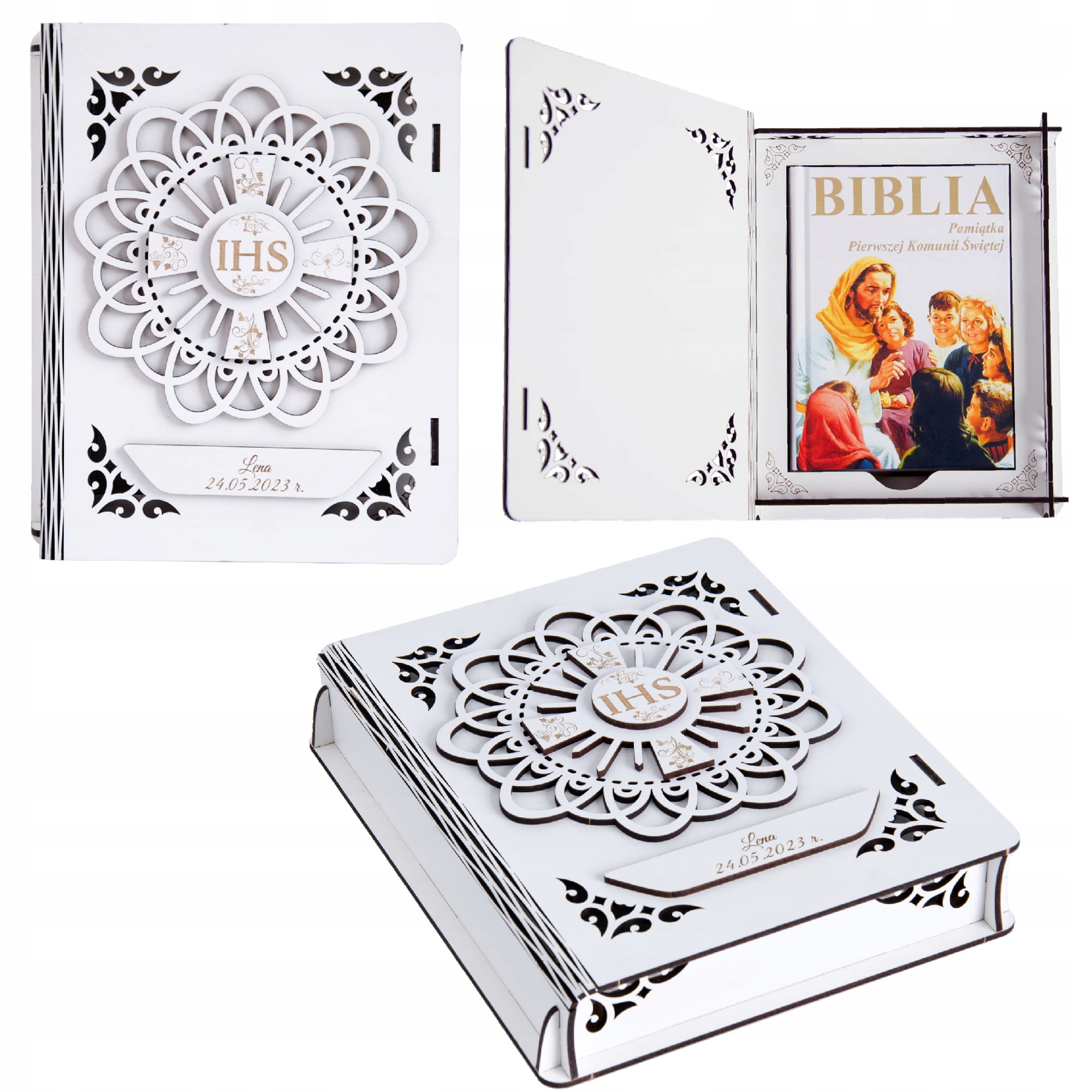 

Biblia w pudełku Pamiątka I Komunii Świętej OBK-5