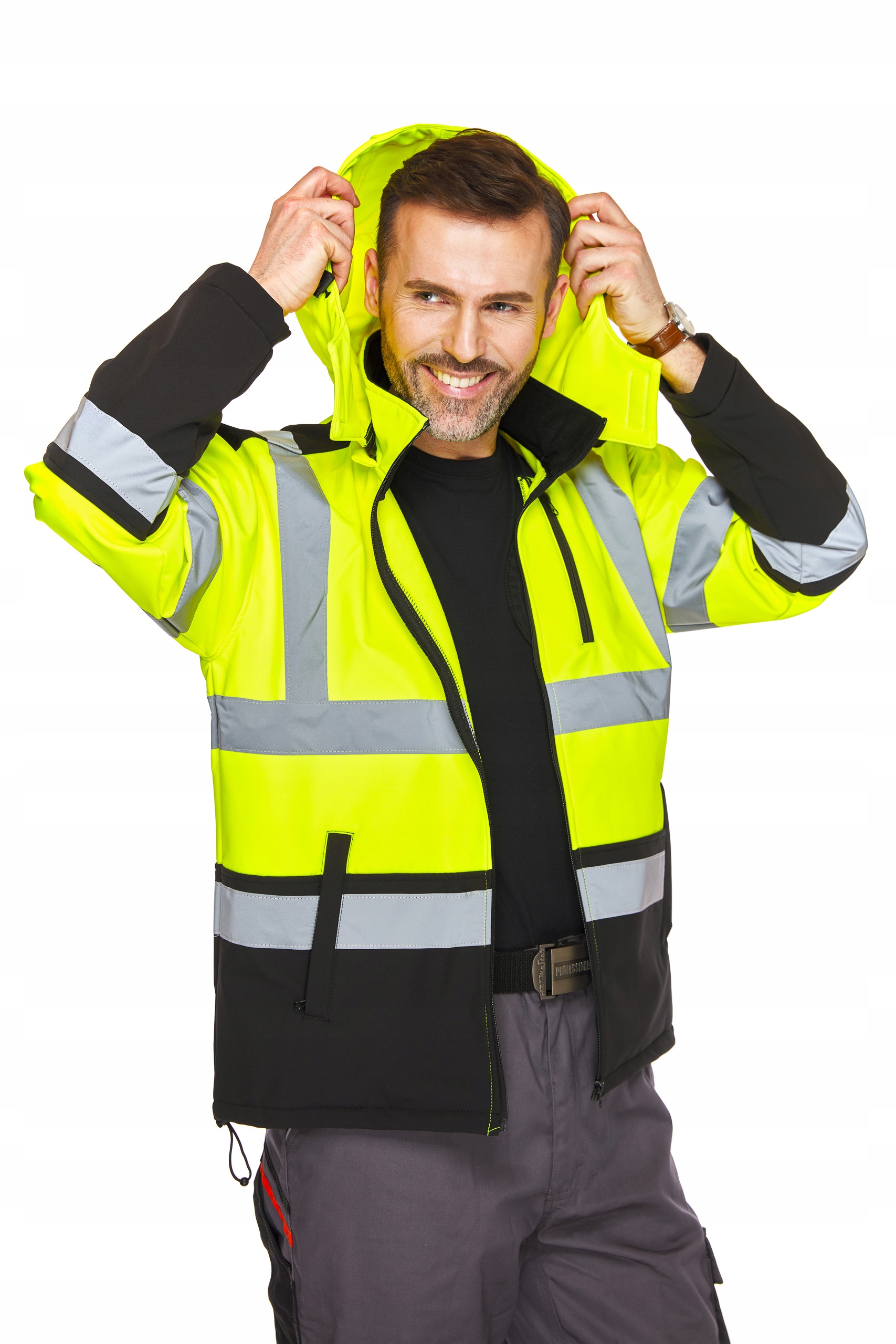 

Kurtka Yellow z odblaskami Softshell XL