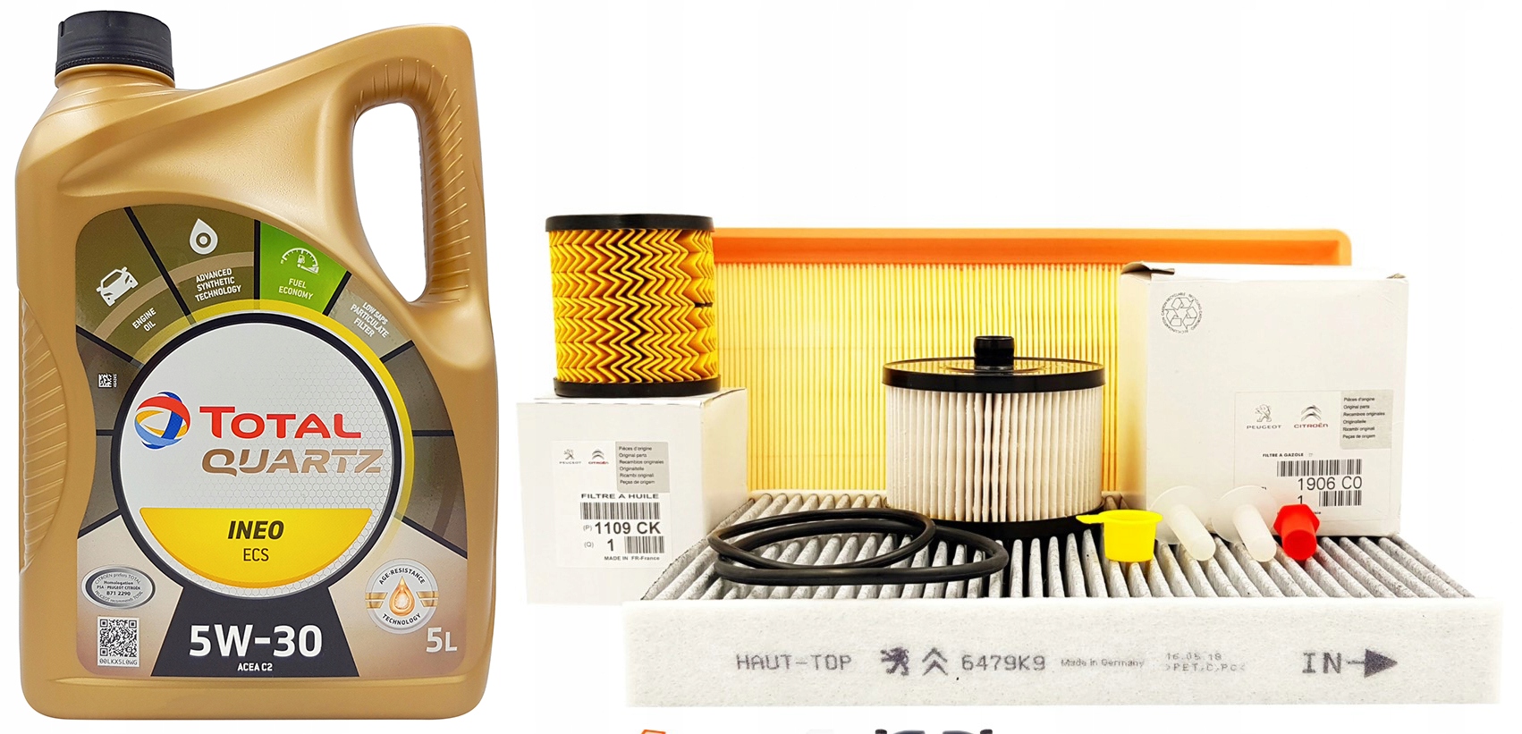 

Peugeot 508 2.0 Hdi Zestaw Filtrów Oe Olej 5W30 5L
