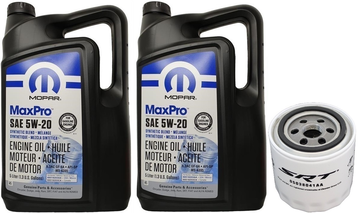 MOPAR 5W20 10L + FILTR SRT DODGE CHRYSLER JEEP