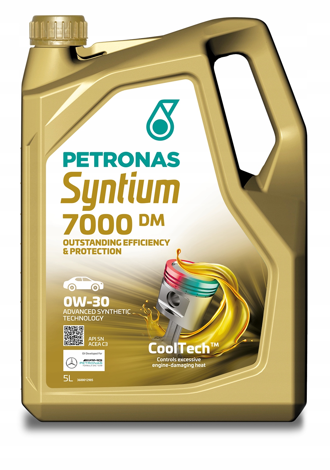 Motorový olej Petronas Syntium 7000 DM Acea C3 0W-30 5L