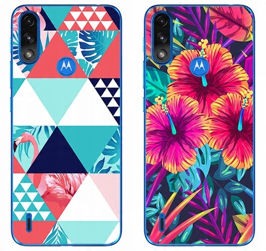 

2 x Etui Silikon Do Motorola Moto E7 Power Szkło