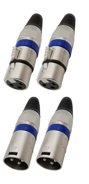 Partie 3 Pin Xlr konektory samec 4 ks