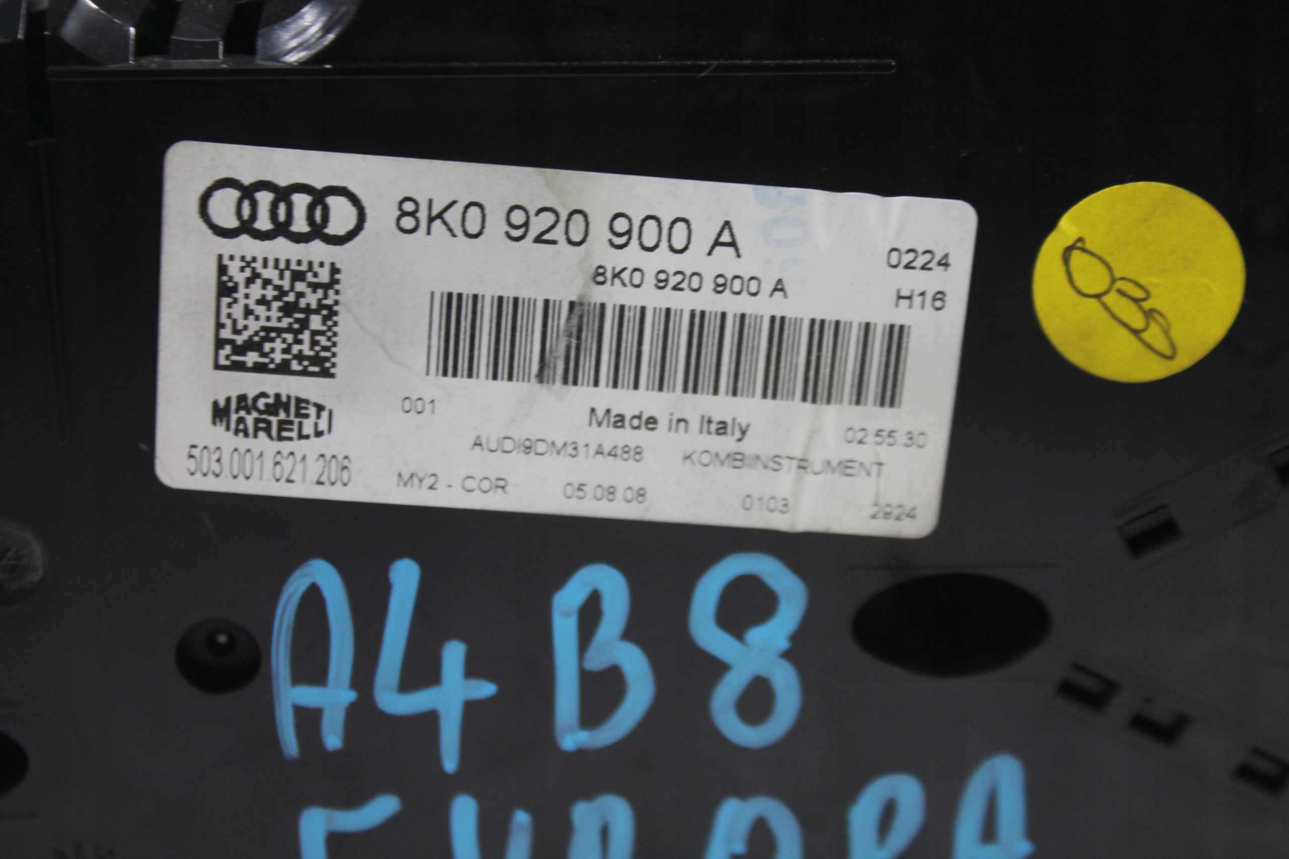 dials dials 8K0920900A AUDI A4 B8 1.8 TFSI EURO