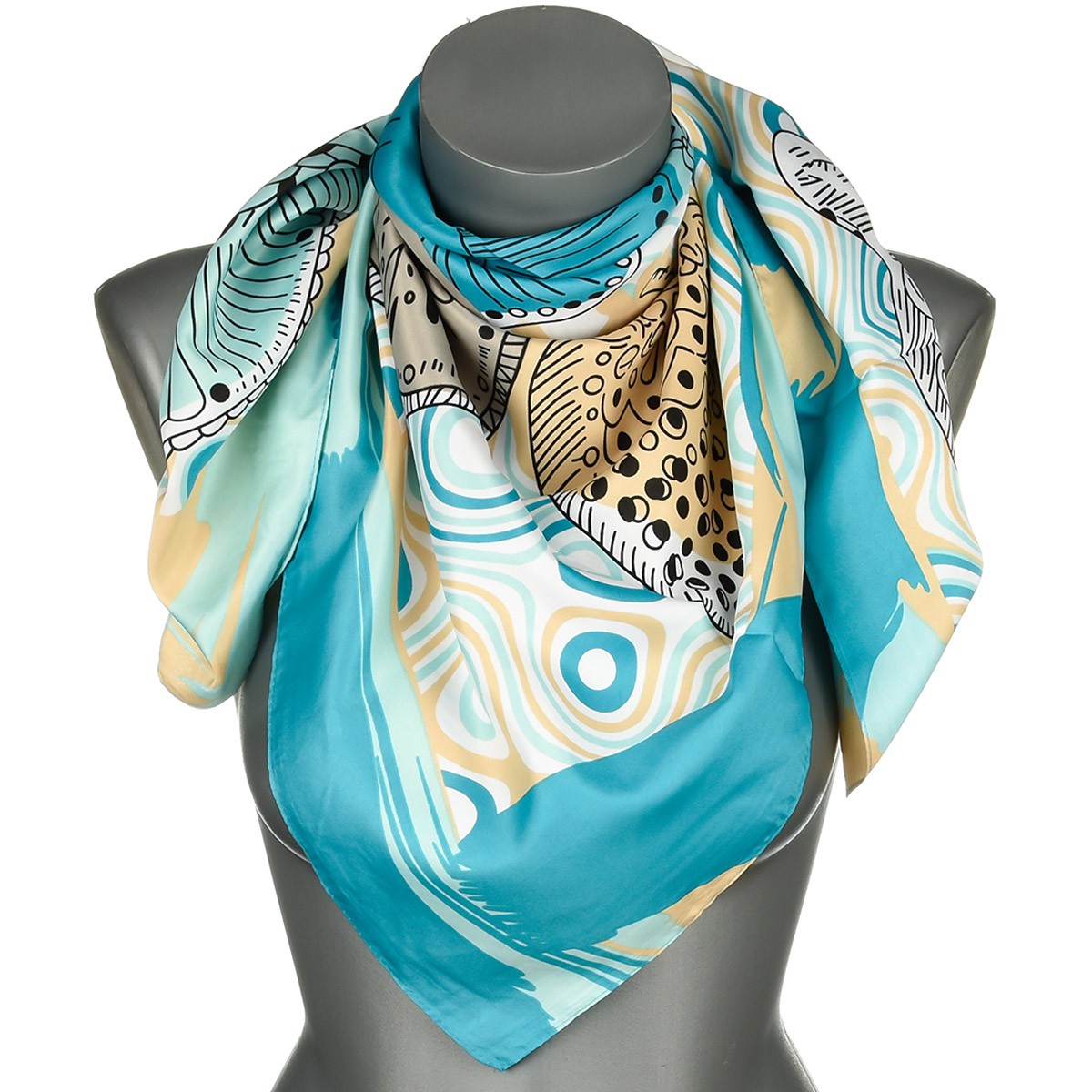 Chusta damska apaszka pod szyję lekka elegancka