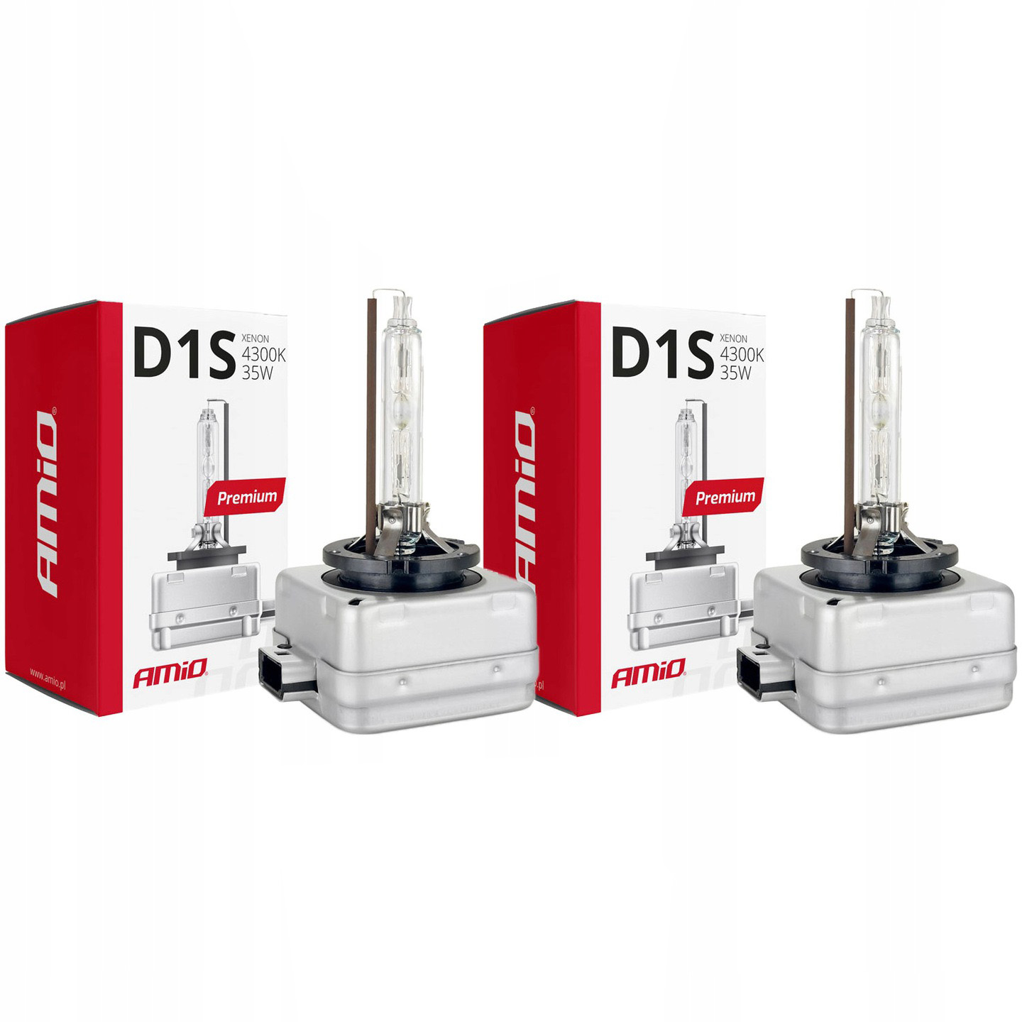 

D1S 4300K Żarnik Xenon Amio Hid Premium x2 Sztuki