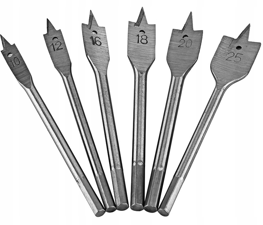 

Wiertła Do Drewna Płaskie Łopatkowe Piórkowe 10-25