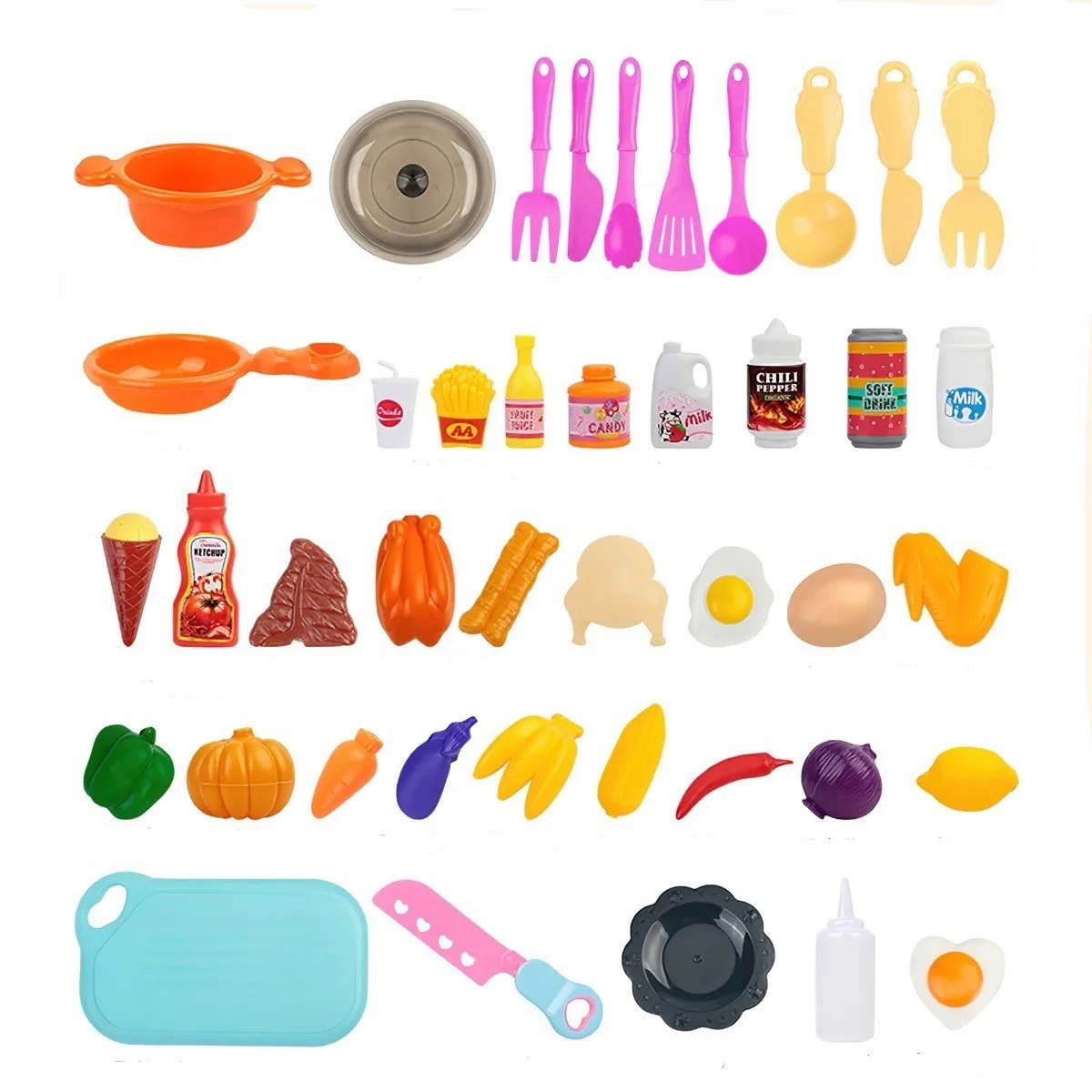 Kuchnia dla dzieci lodówka kran z wodą para 64 Materiał Plastik