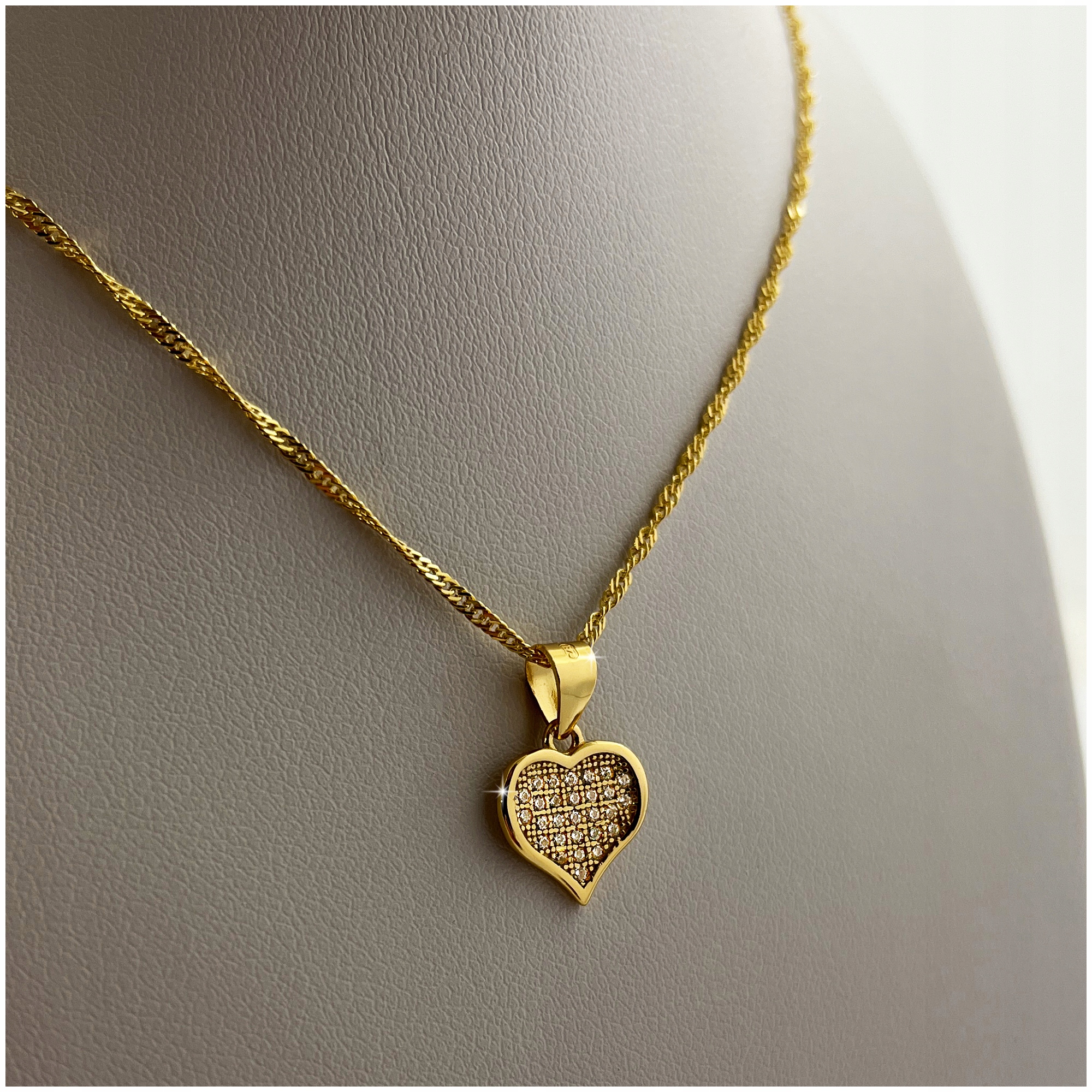 ZŁOTY NASZYJNJIK SERCE ŁAŃCUSZEK+ZAWIESZKA SREBRO 925 + ZŁOTO 585 DLA NIEJ Kod producenta Prezent dla niej dziewczyny na 18 urodziny