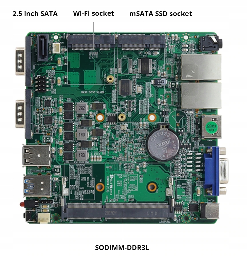 Hard Mini PC Chipol X30G N2830 4/120GB 2xRS232 Model X30G