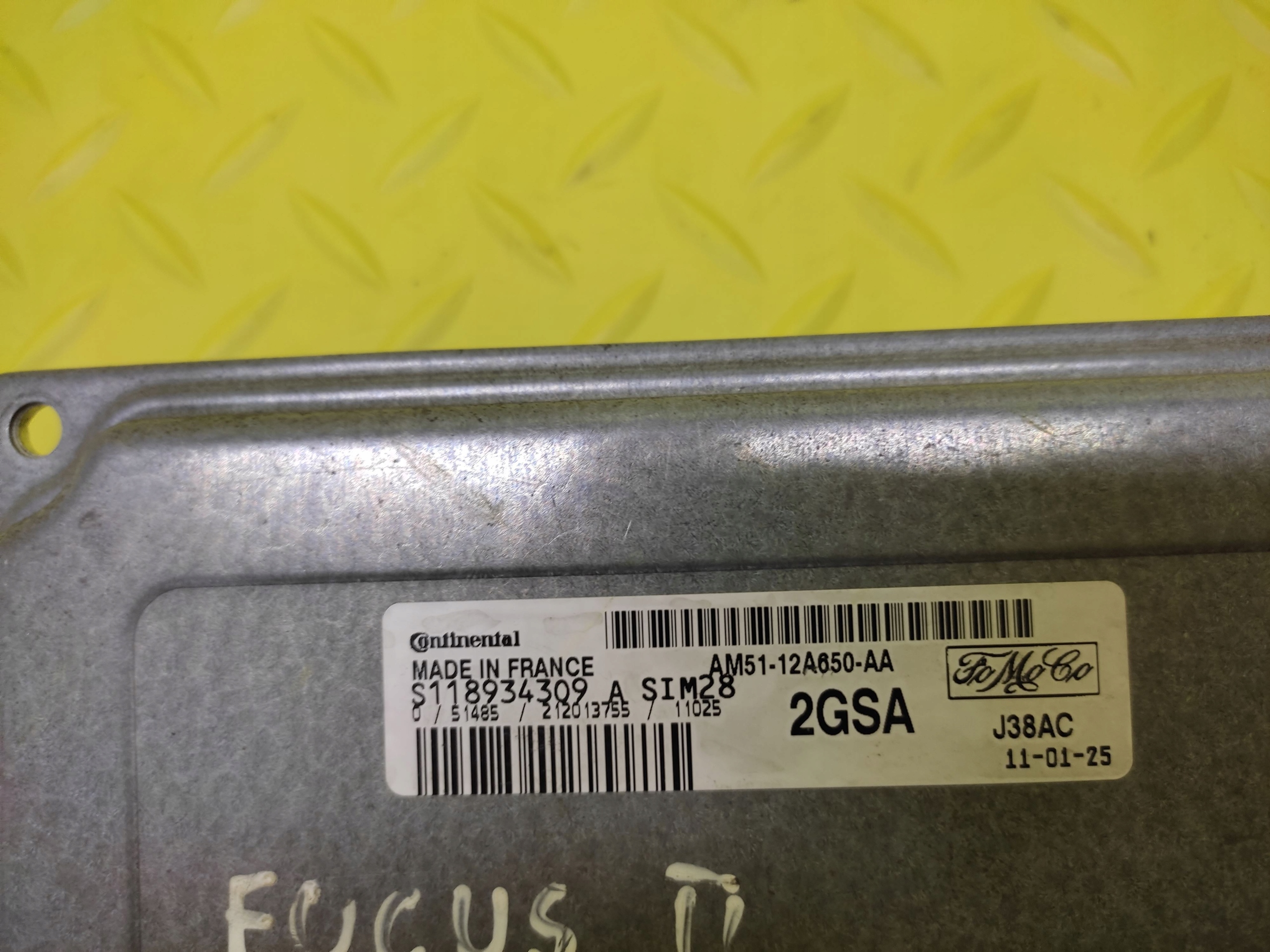 FORD FOCUS MK2 1.6 control unit of the engine AM5112A650AA
