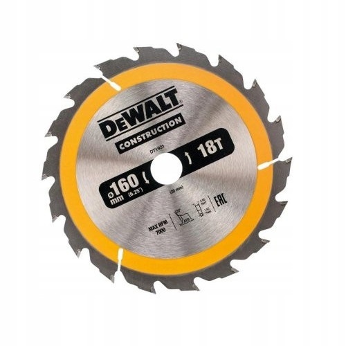 Kotoučová Pila Na Dřevo 160/20 MM, 18 Zubů Dw DT1931-QZ
