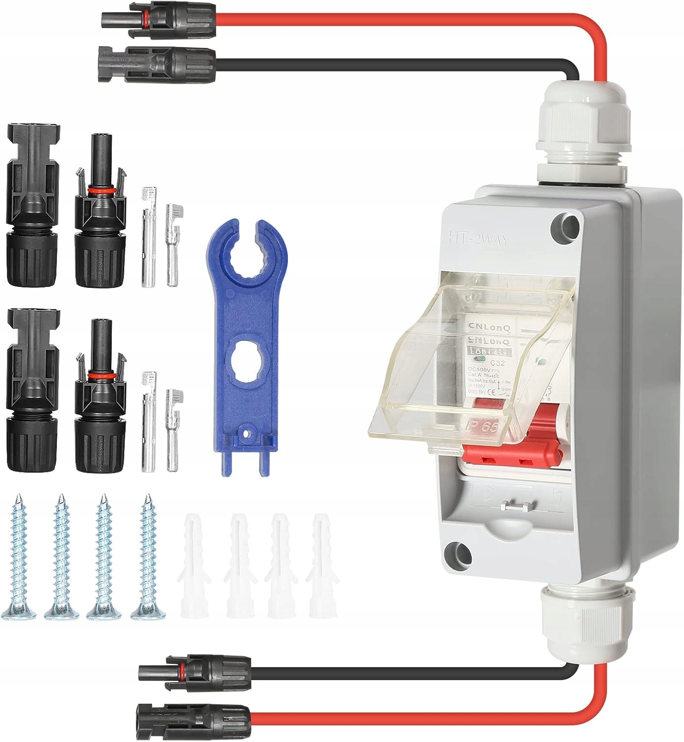 Przełącznik Panelu Słonecznego Odłącznik Pv DC Skrzynka Łączeniowa 500V 32A