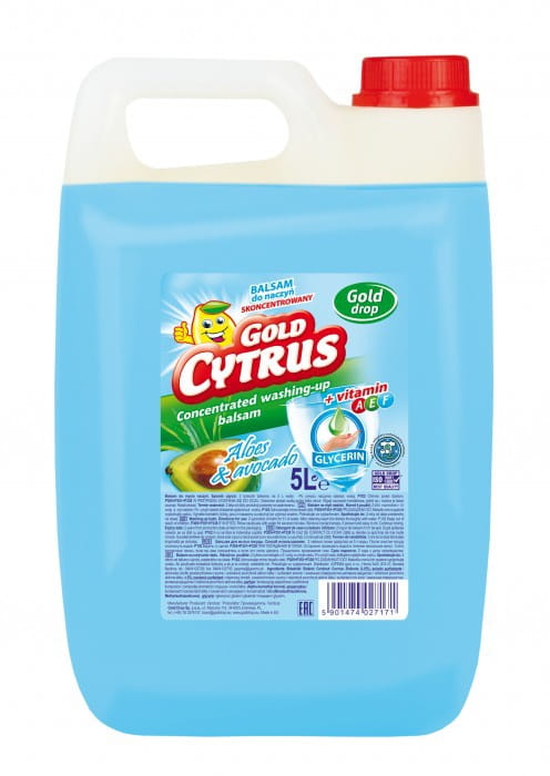 

Płyn do mycia naczyń Gold Cytrus, Balsam 5l