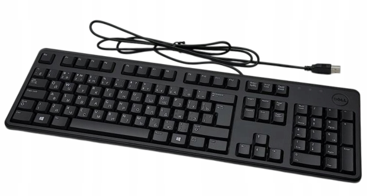 ORYGINALNA KLAWIATURA DELL KB212-B 0TFYKM USB QWERTY KAZAKH CZARNA NOWA