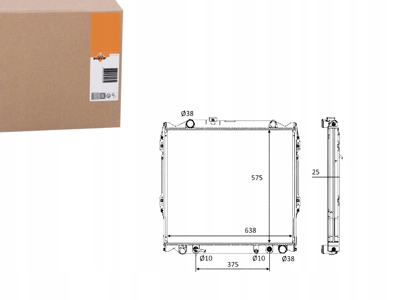 NRF CHŁODNICA SILNIKA NRF, 58648