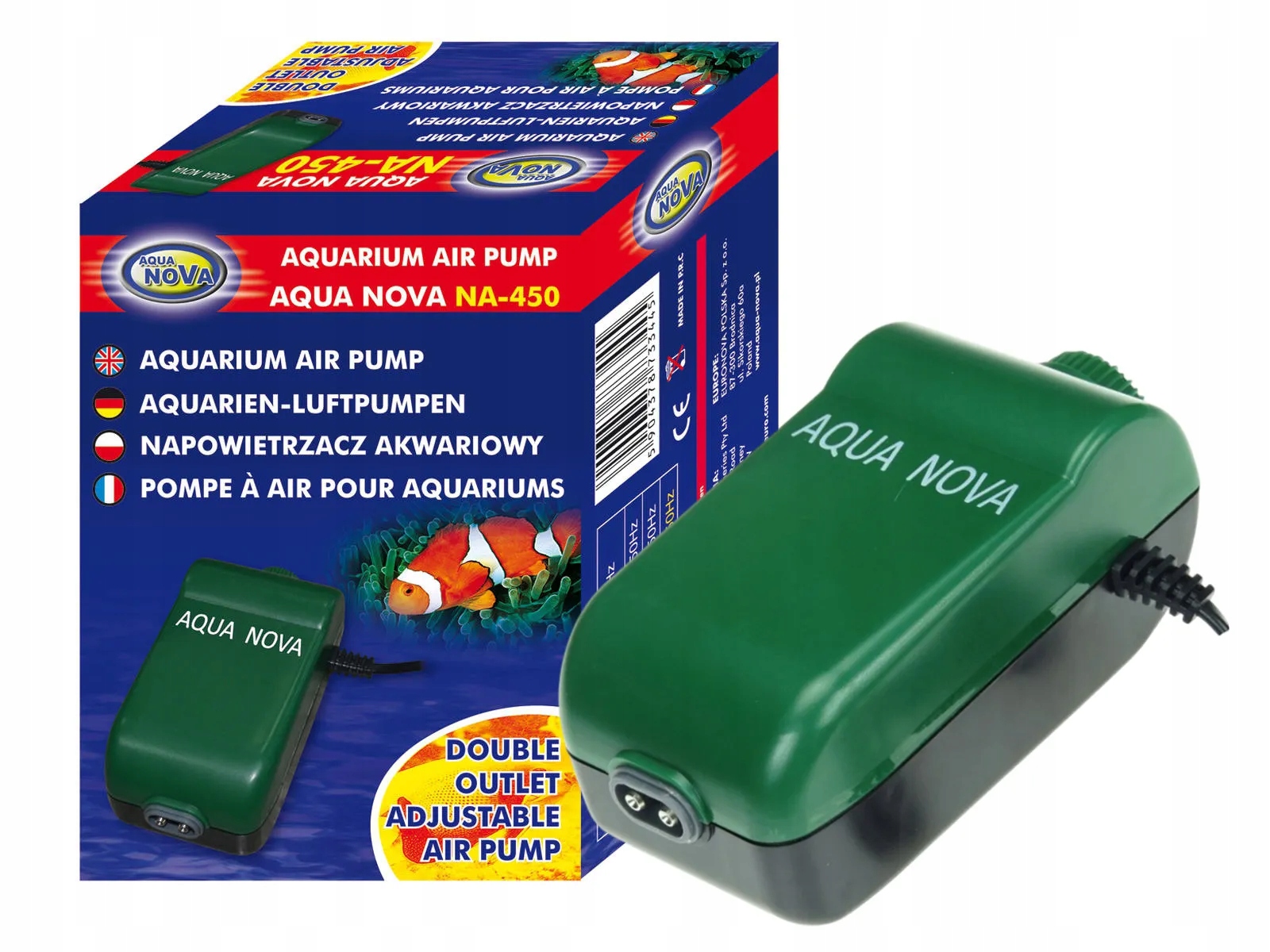 Provzdušňovací pumpa pro akvárium 200 l/h NA-450 Aqua Nova
