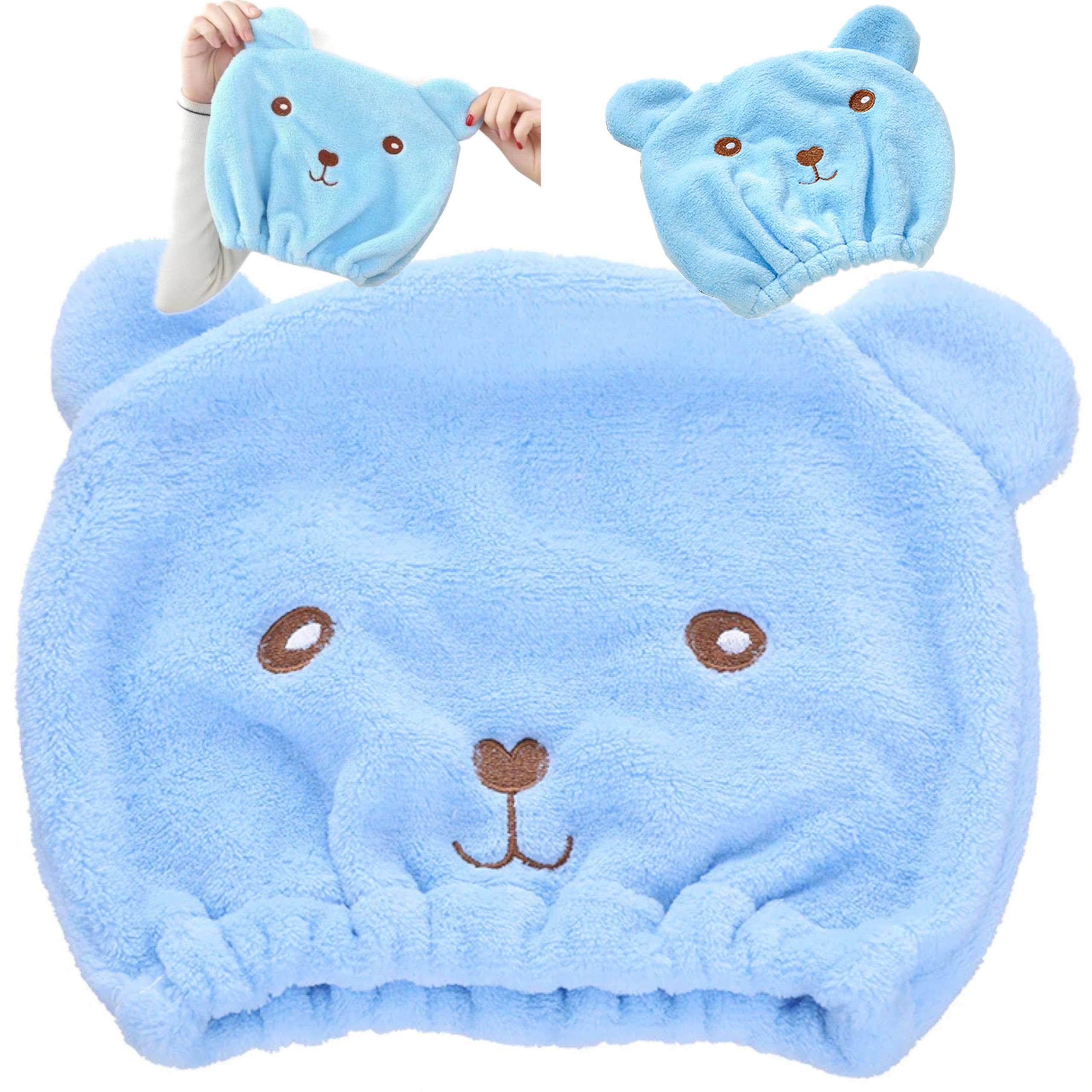 

Szybkoschnący ręcznik czepek do włosów 4w1 B915N