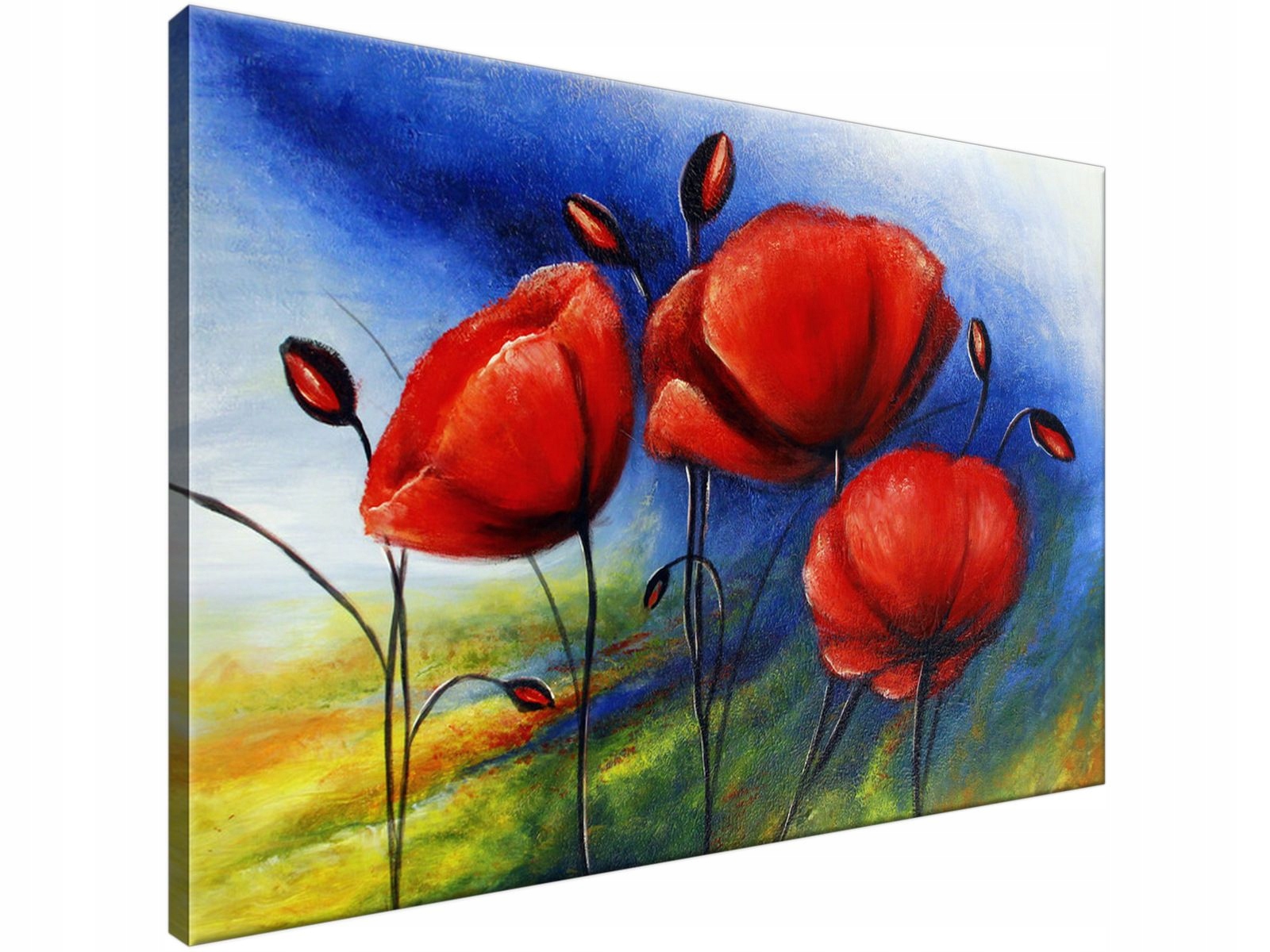 

Obraz drukowany Maki na polu 90x60 super