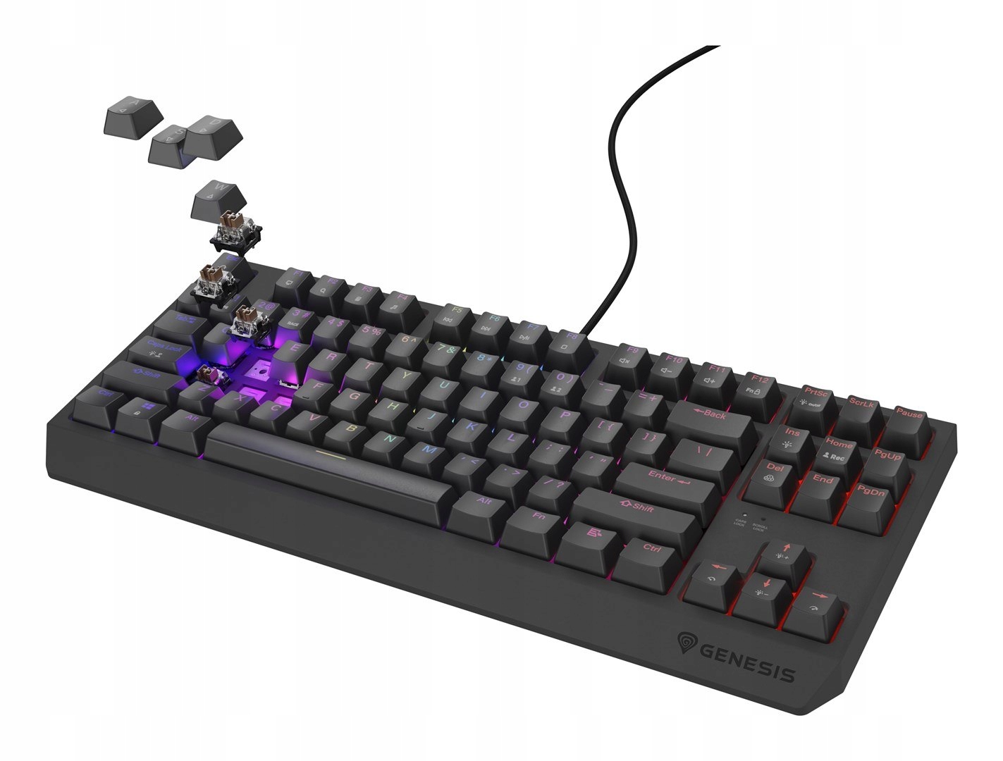 Genesis Thor 230 Tkl klávesnice Gaming Usb Qwerty Us English Černá