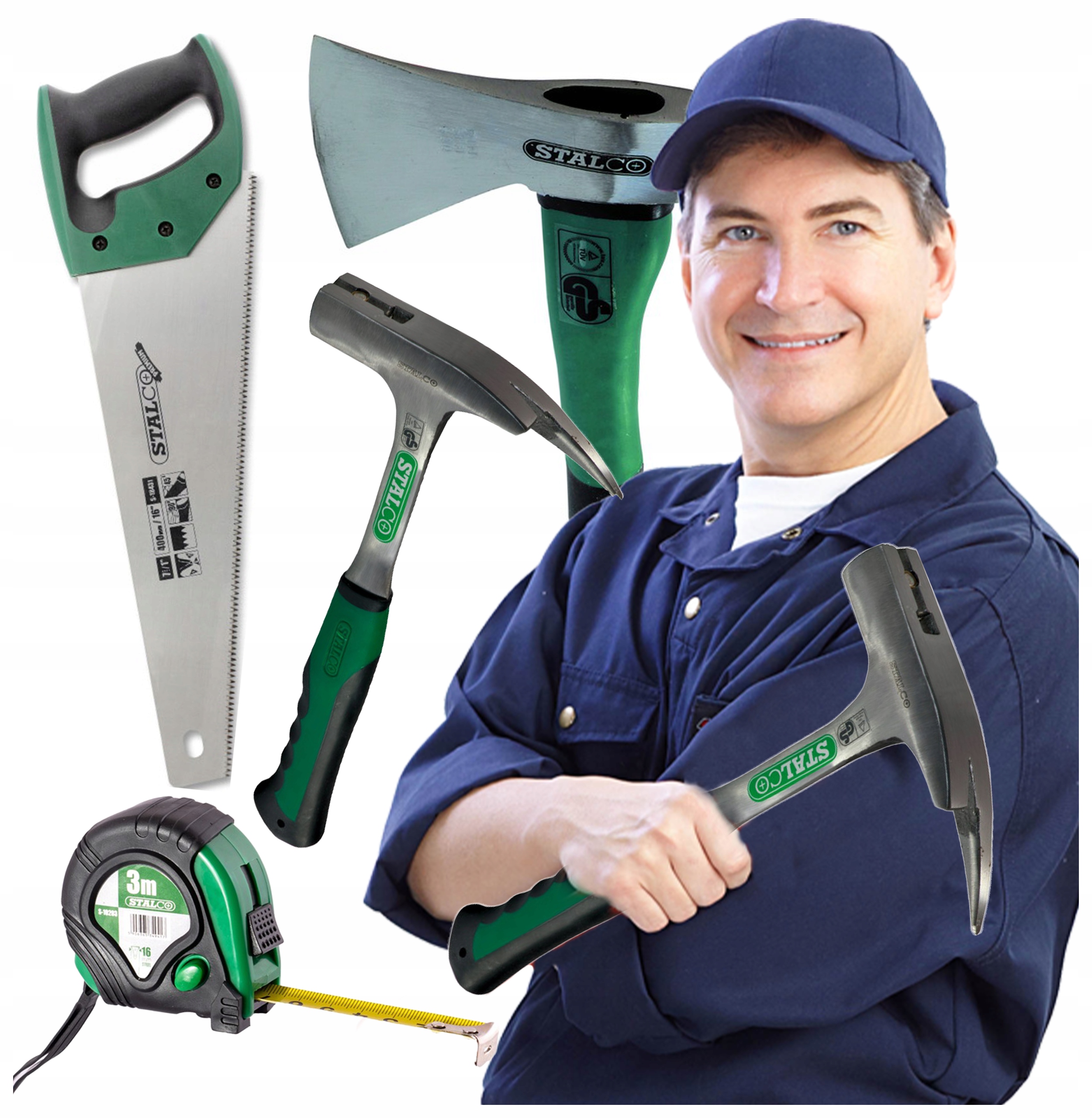 Ruční Pila Kladivo 600G Sekera Fiberglas Míra