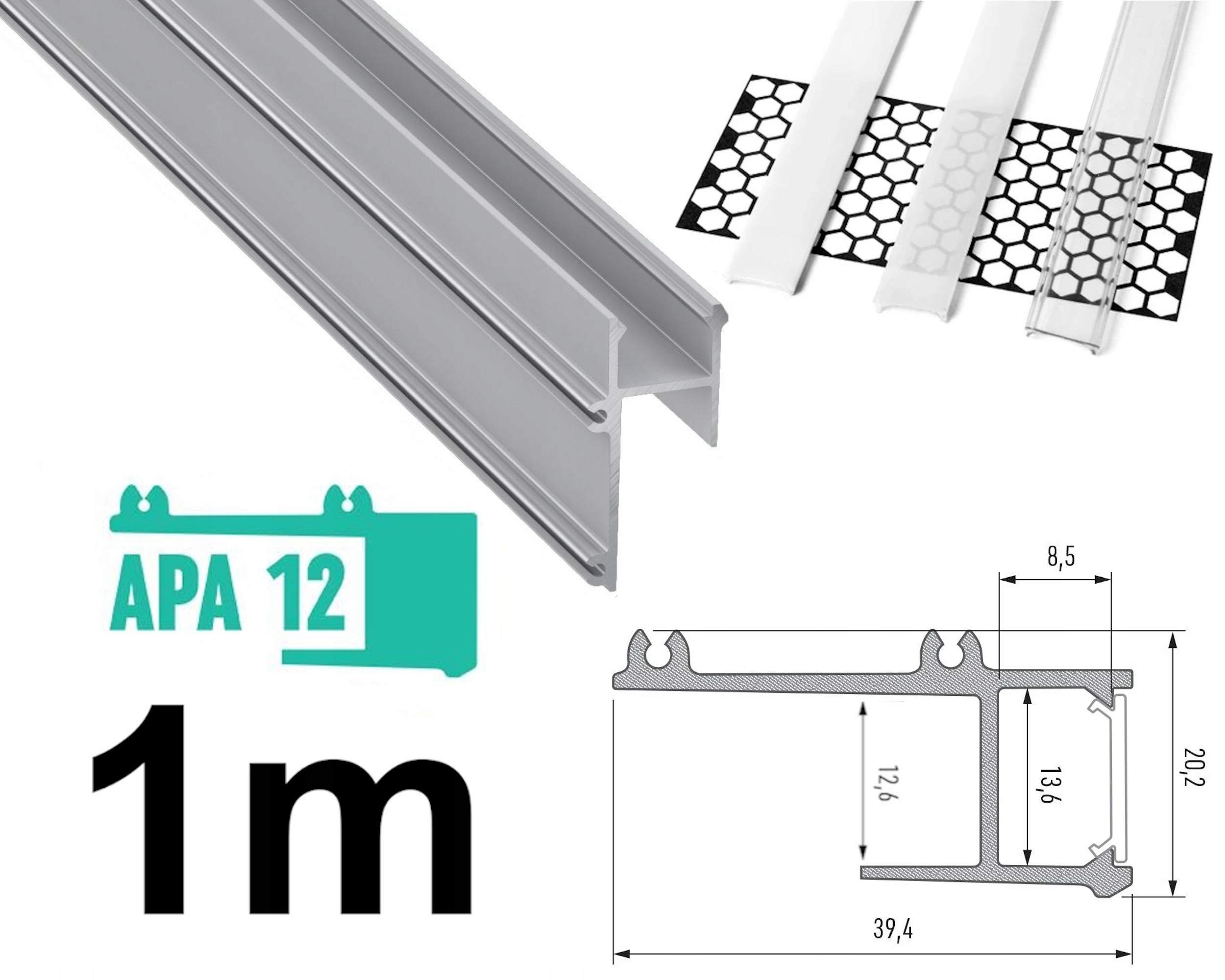 

Profil Led krawędziowy do płyty Karton-gips APA12