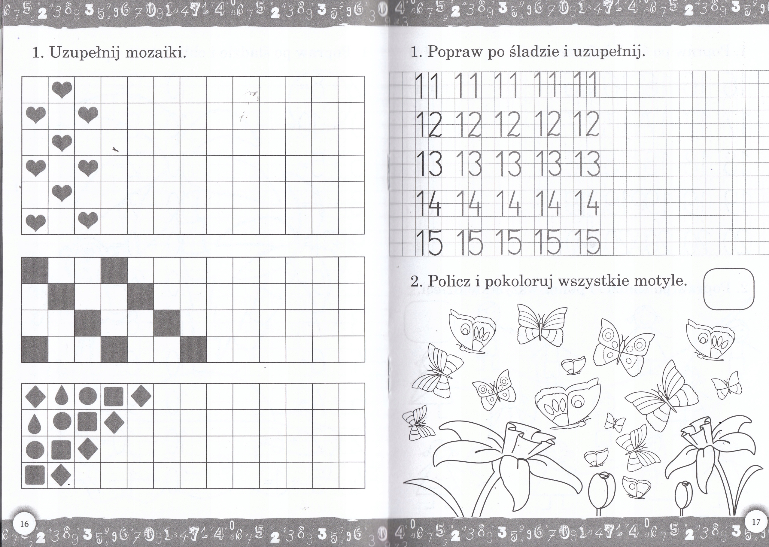 Kaligrafia matematyczna Zestaw+Naklejki cyferki Wydawnictwo Literat