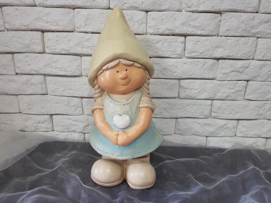 Dekoracja gipsowa Skrzat ogrodowy Upominek Prezent Wysokość produktu 42 cm