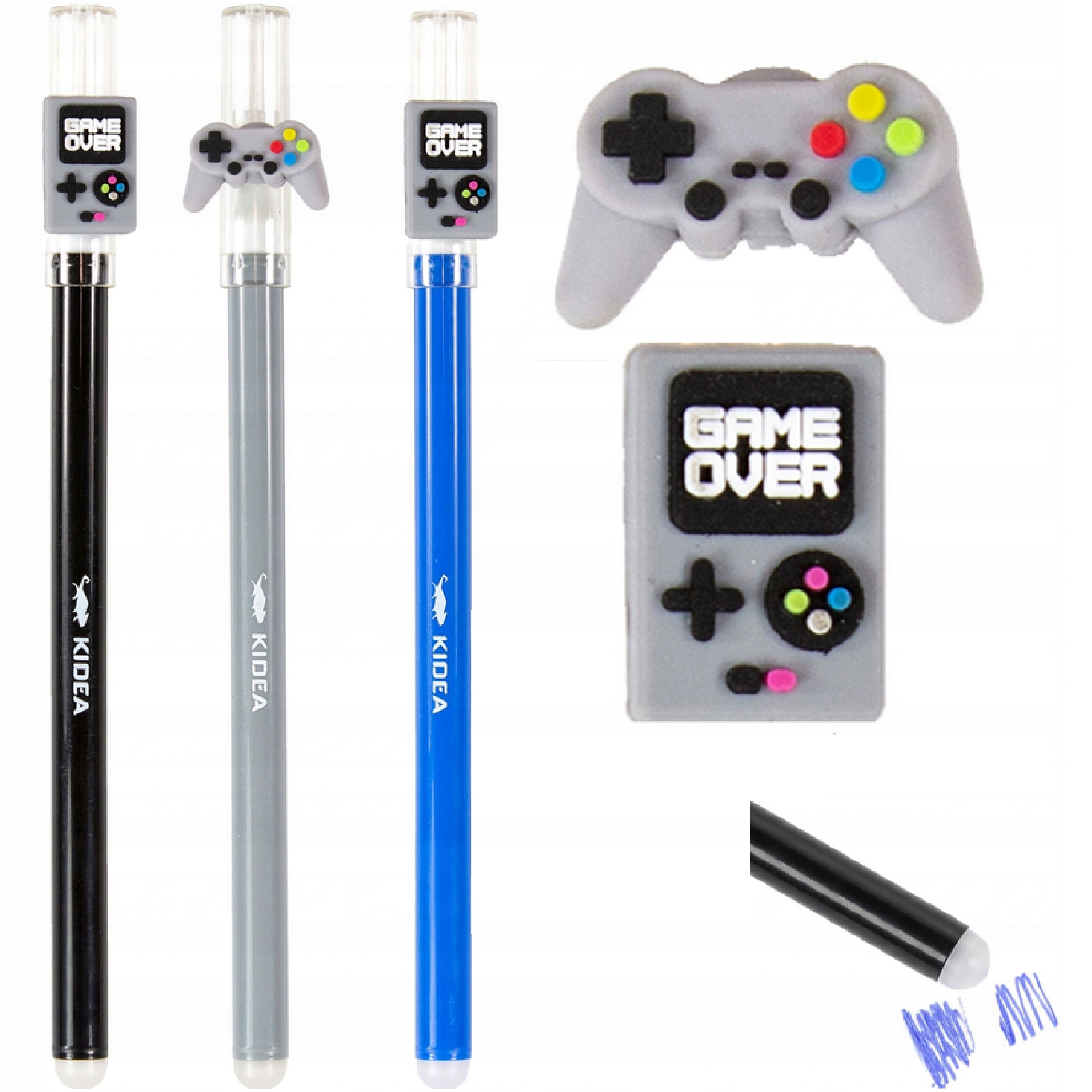 

Kidea Długopis Wymazywalny Ścieralny 3 X,game Over