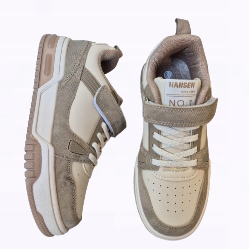 Buty Sportowe Dla Dziewczynki Modne Sneakersy Kinga Beżowe 33