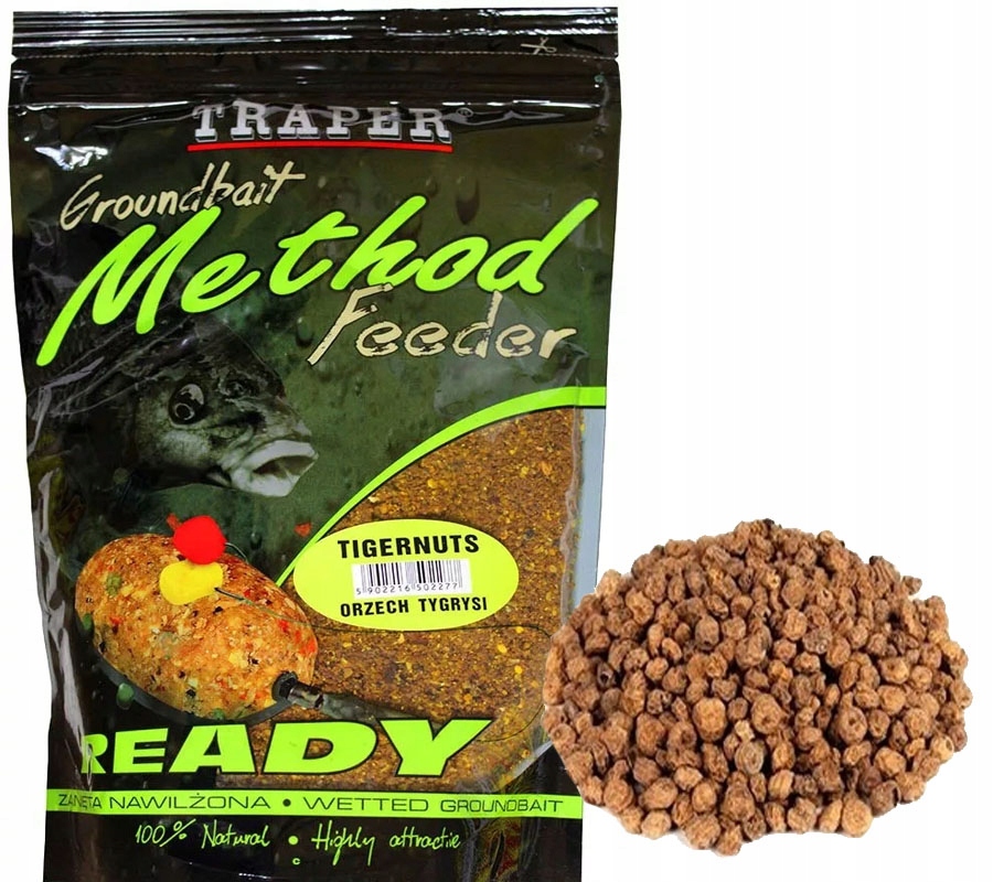 Zanęta Nawilżona Mokra do Metody Traper Orzech Tygrysi 750g WrocłaW