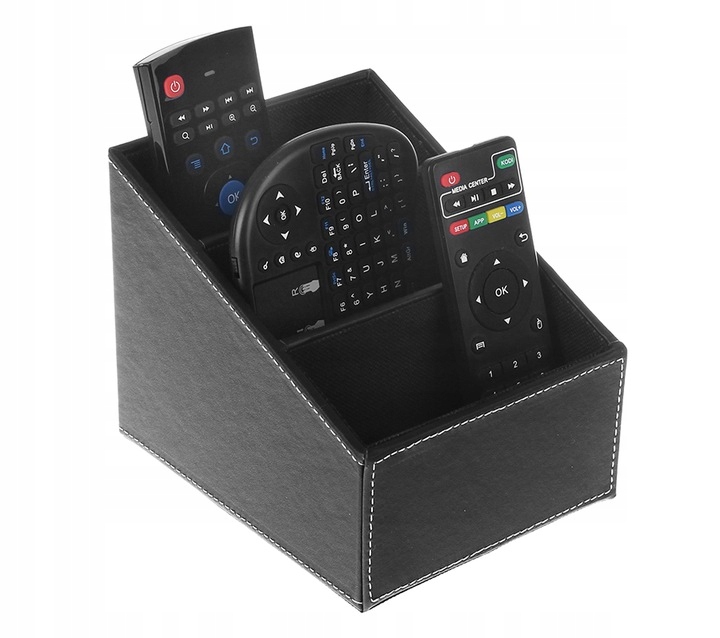 

Stojak na Piloty do 6szt Skórzany organizer czarny