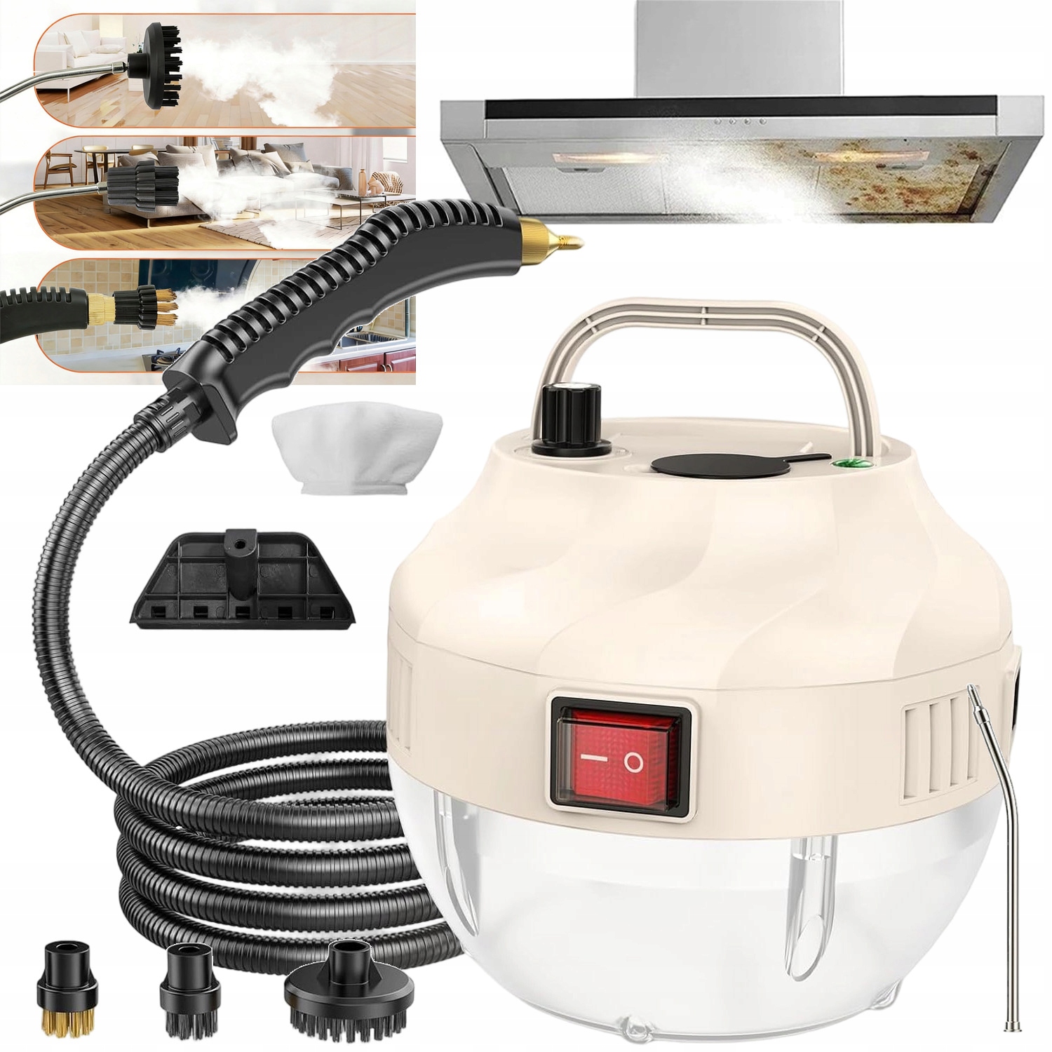 Parní Čistič 1500 W, Multifunkční Čistič Oken, Nábytku A Podlah