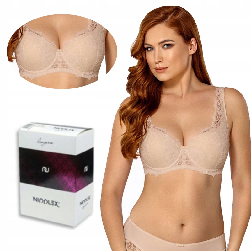 Podprsenka Full Cup Nipplex Telimena béžová 75E