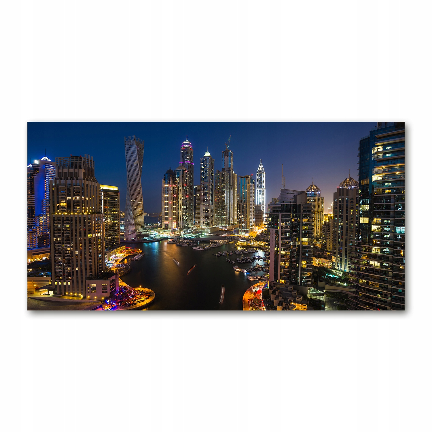 

Foto obraz na ścianę szklany Marina w Dubaju140x70